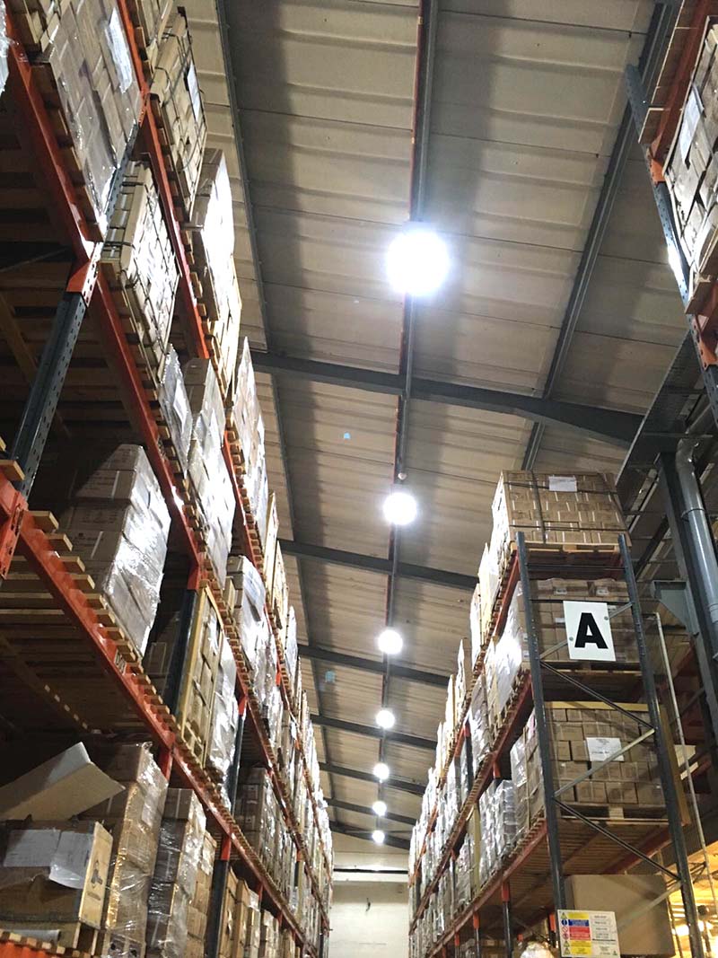 Warehouse LED lighting UK and Midlands